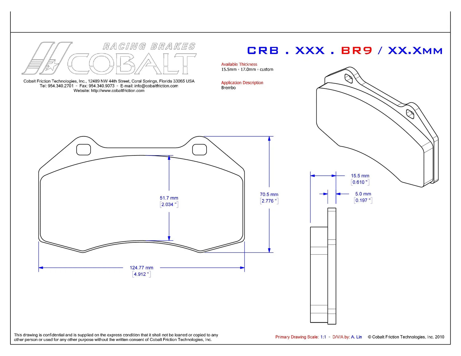 CRB.XRx.BR9 (w/Brembo Caliper)