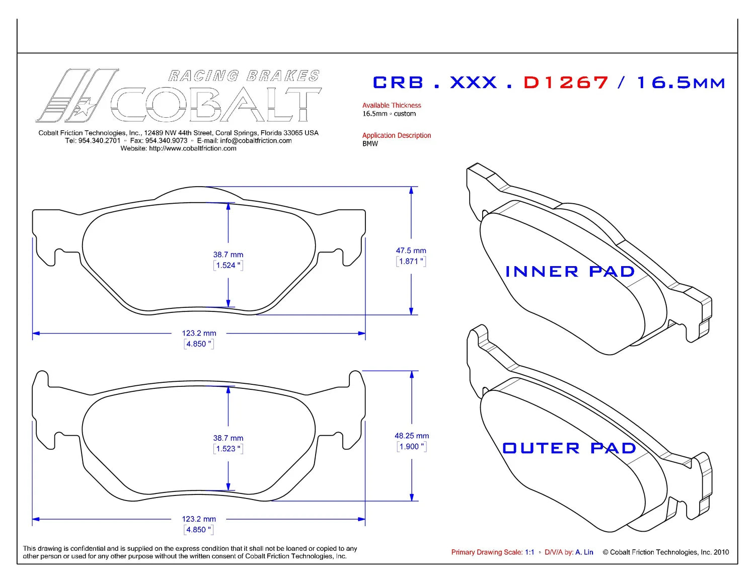 BMW F30 3 Series (non-M) CRB.XRx.D1267