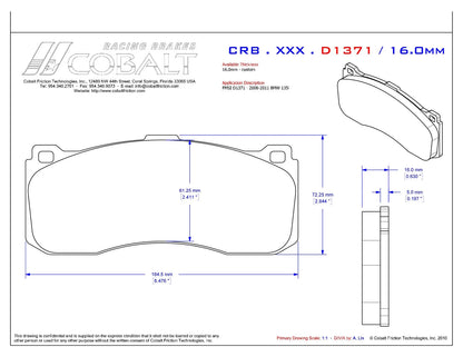 BMW E82/E88 1 Series CRB.XRx.D1371 (Front)