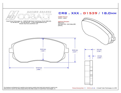 Subaru BRZ & Toyota 86 CRB.XRx.D1539 (Front)