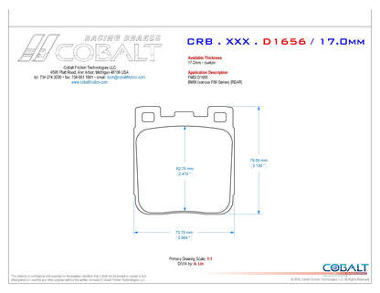 BMW F22 / F30 / F80 / F82 / F83 CRB.XRx.D1656 (Rear)