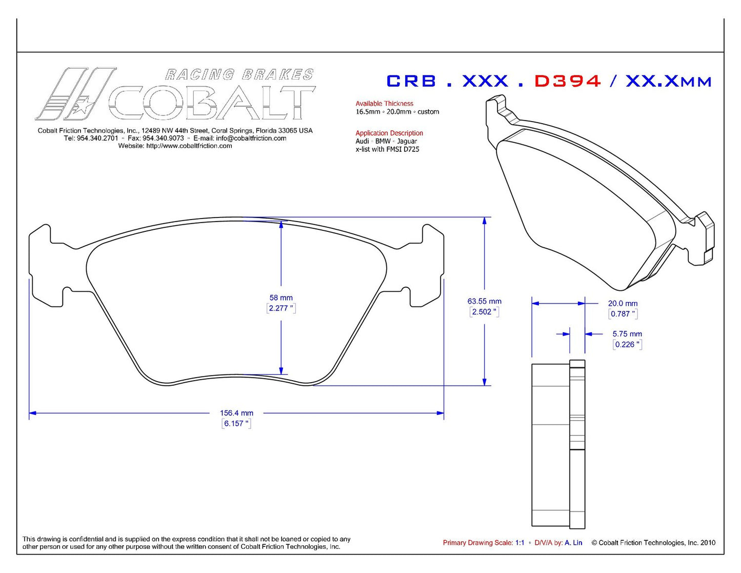 BMW E36 / E46 / 330ci CRB.XRx.D394 (Front)
