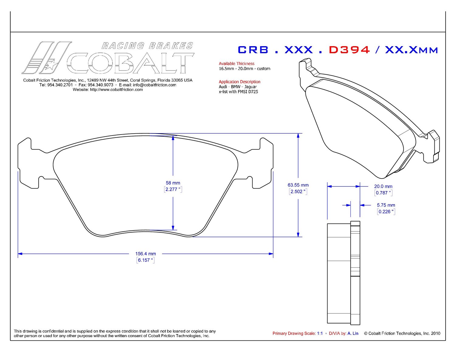 BMW E36 / E46 / 330ci CRB.XRx.D394 (Front)