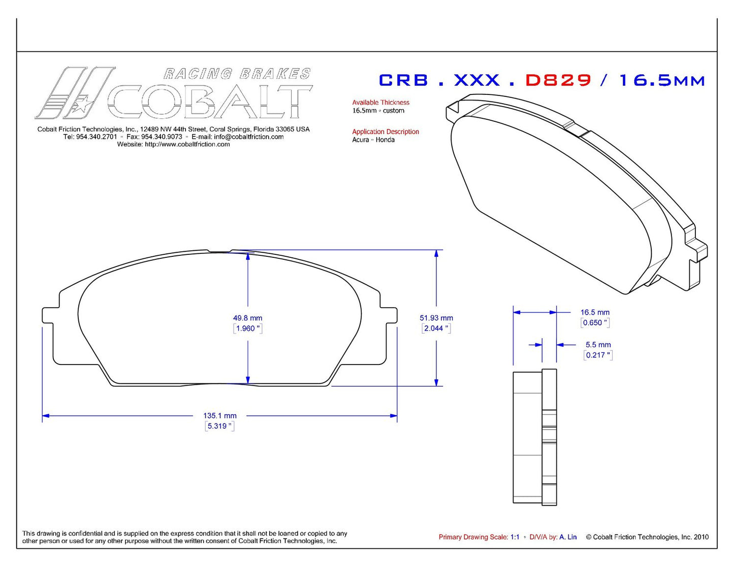 Acura RSX Type-S / Honda Civic SI CRB.XRx.D829 (Front)