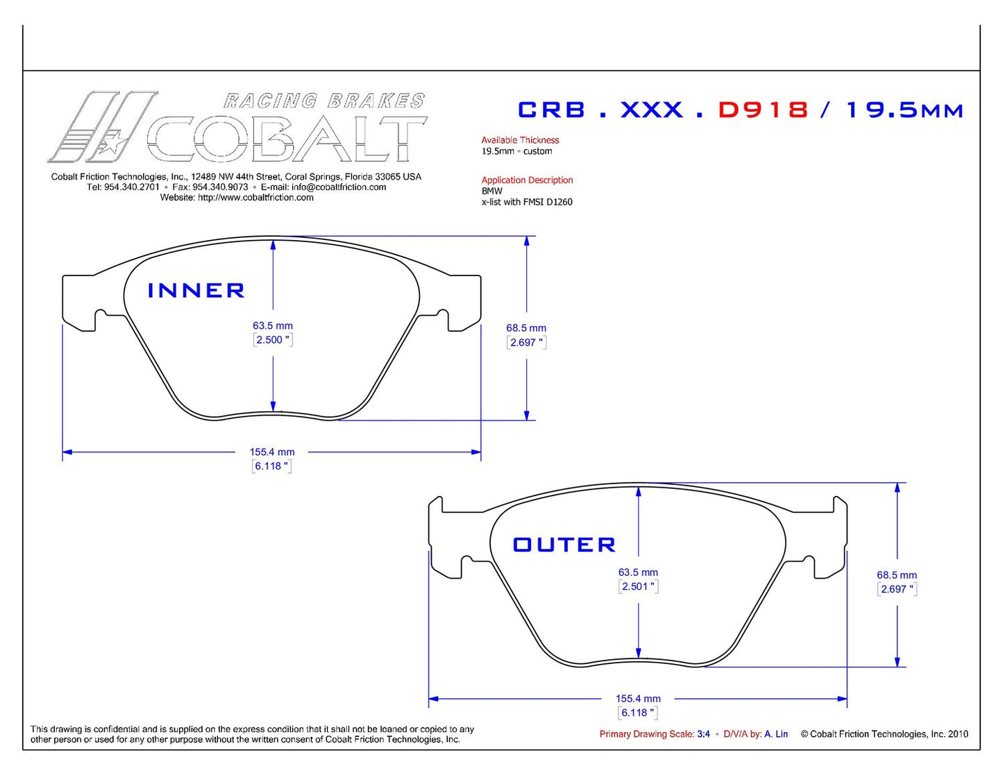BMW E90 & E92 CRB.XRx.D918 (Front)