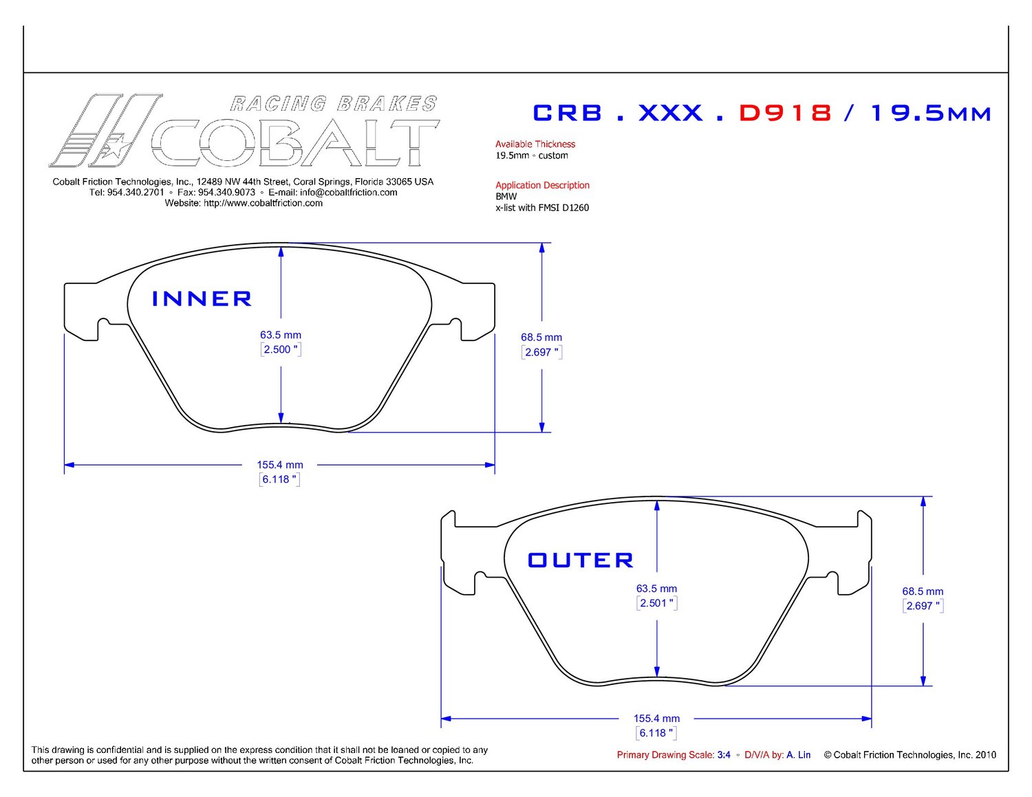 BMW E90 & E92 CRB.XRx.D918 (Front)