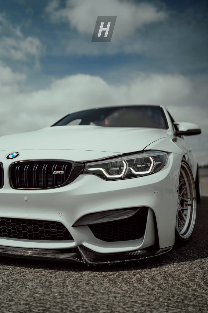 Horizon Motorsport Performance V1 Dry Carbon Fiber Upper Splitters (FANGS)  BMW F80 M3 | F82 / F83 M4