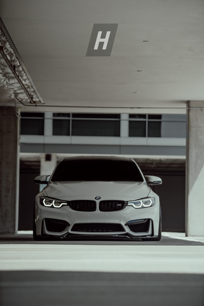 Horizon Motorsport Performance V1 Dry Carbon Fiber Upper Splitters (FANGS)  BMW F80 M3 | F82 / F83 M4