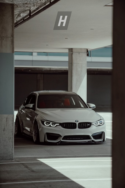 Horizon Motorsport Performance V1 Dry Carbon Fiber Upper Splitters (FANGS)  BMW F80 M3 | F82 / F83 M4