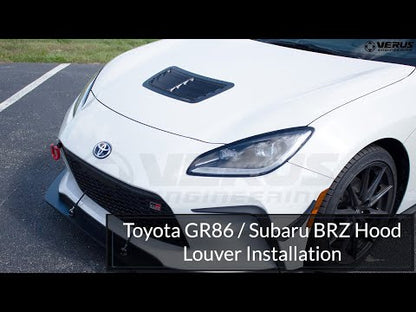 Verus Engineering Hood Louver Kit Toyota GR86 / Subaru BRZ 2022+