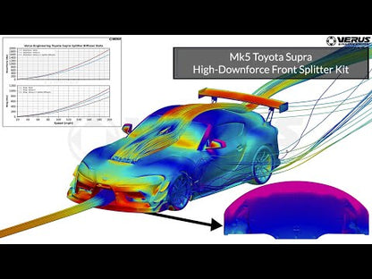 Verus Engineering Front Splitter Kit High Downforce Toyota Supra MK5