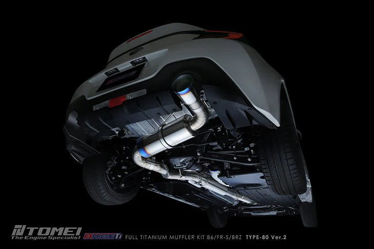 Tomei Expreme Ti Titanium Type 80 v2 Catback Exhaust Scion FRS Toyota GT86/GR86 Subaru BRZ Fa20 Fa24
