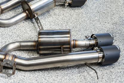 3-Inch Axle-Back, Active Profile, Quad Rear Exit Exhaust, S45033CF | 2021-2026 BMW M4/M3