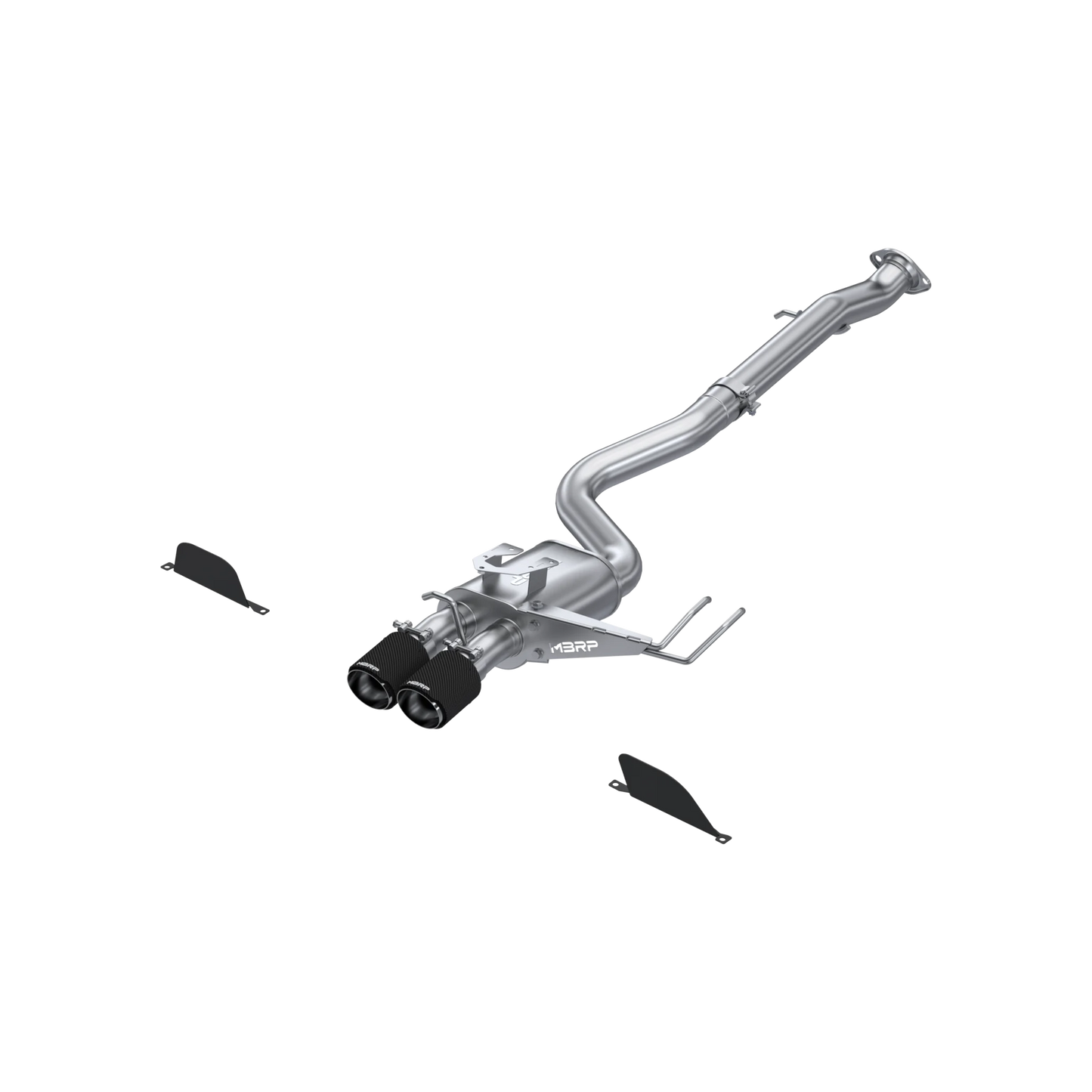 3-Inch Cat-Back, Street Profile, Dual Center Rear Exit Exhaust, S43033CF | 2023-2026 Toyota GR Corolla