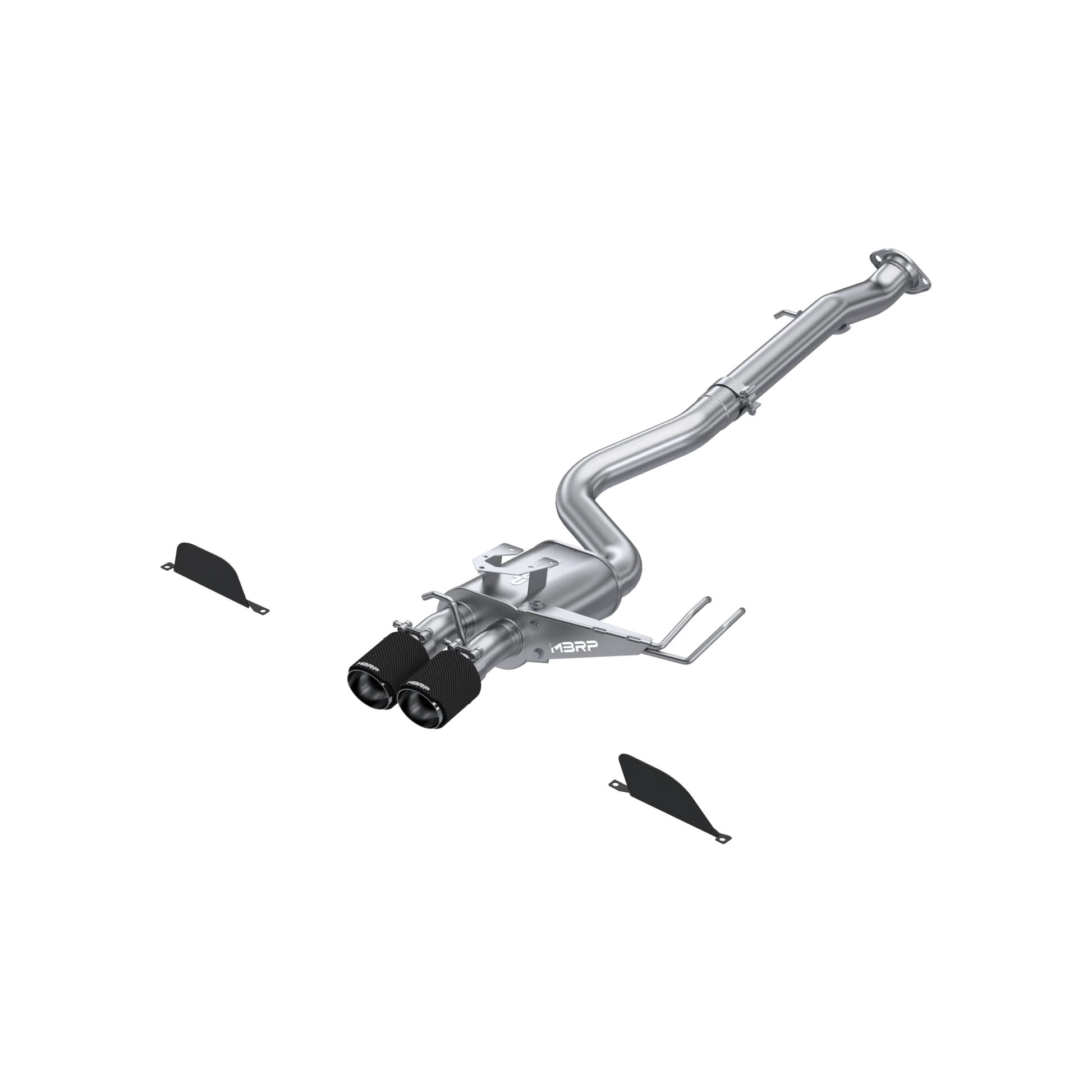 3-Inch Cat-Back, Street Profile, Dual Center Rear Exit Exhaust, S43033CF | 2023-2026 Toyota GR Corolla