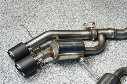 3-Inch Axle-Back, Active Profile, Quad Rear Exit Exhaust, S45033CF | 2021-2026 BMW M4/M3