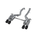 MBRP 3-Inch Resonator-Back, Active Profile, Quad Rear Exit Exhaust, S45023CF | 2019-2021 BMW M2 Competition