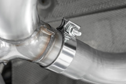 3-Inch Axle-Back, Street Profile, Dual Rear Exit Exhaust, S45003CF | 2017-2021 BMW M240i