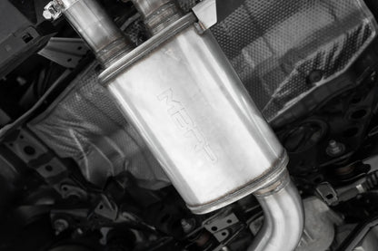 3-Inch Cat-Back, Street Profile, Dual Center Rear Exit Exhaust, S43033CF | 2023-2026 Toyota GR Corolla