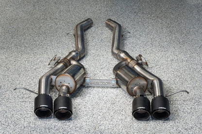 3-Inch Axle-Back, Active Profile, Quad Rear Exit Exhaust, S45033CF | 2021-2026 BMW M4/M3