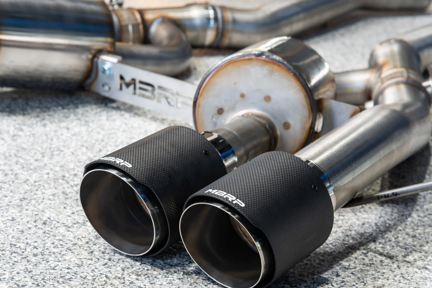 3-Inch Axle-Back, Active Profile, Quad Rear Exit Exhaust, S45033CF | 2021-2026 BMW M4/M3