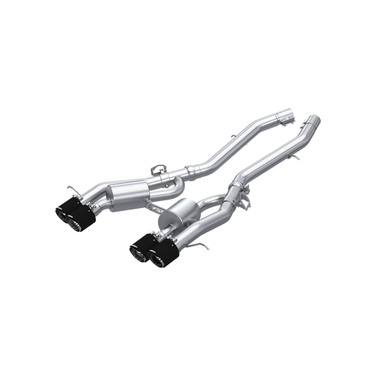 3-Inch Axle-Back, Active Profile, Quad Rear Exit Exhaust, S45033CF | 2021-2026 BMW M4/M3