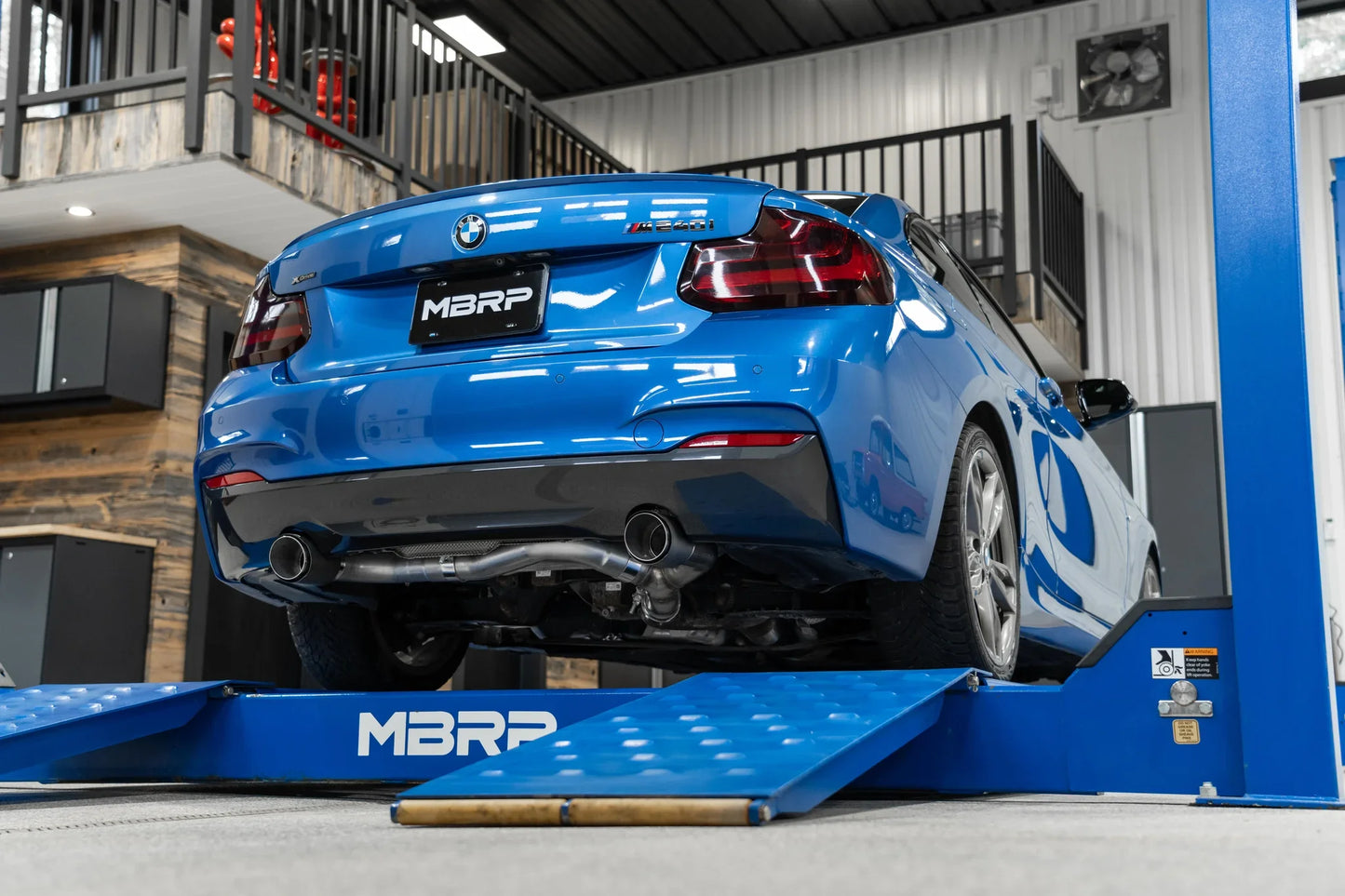 3-Inch Axle-Back, Street Profile, Dual Rear Exit Exhaust, S45003CF | 2017-2021 BMW M240i