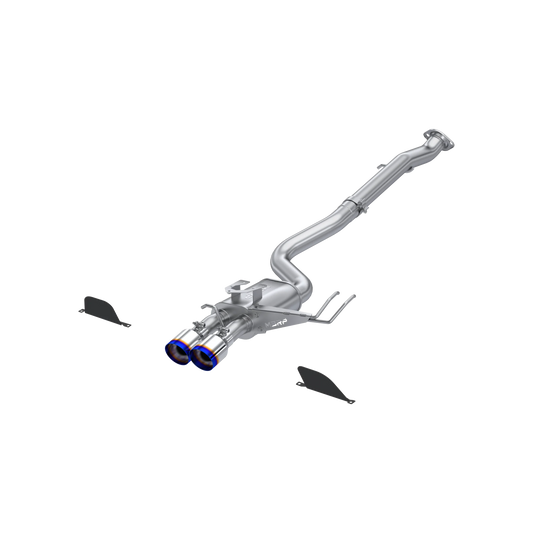 3-Inch Cat-Back, Street Profile, Dual Center Rear Exit Exhaust, S43033BE | 2023-2026 Toyota GR Corolla