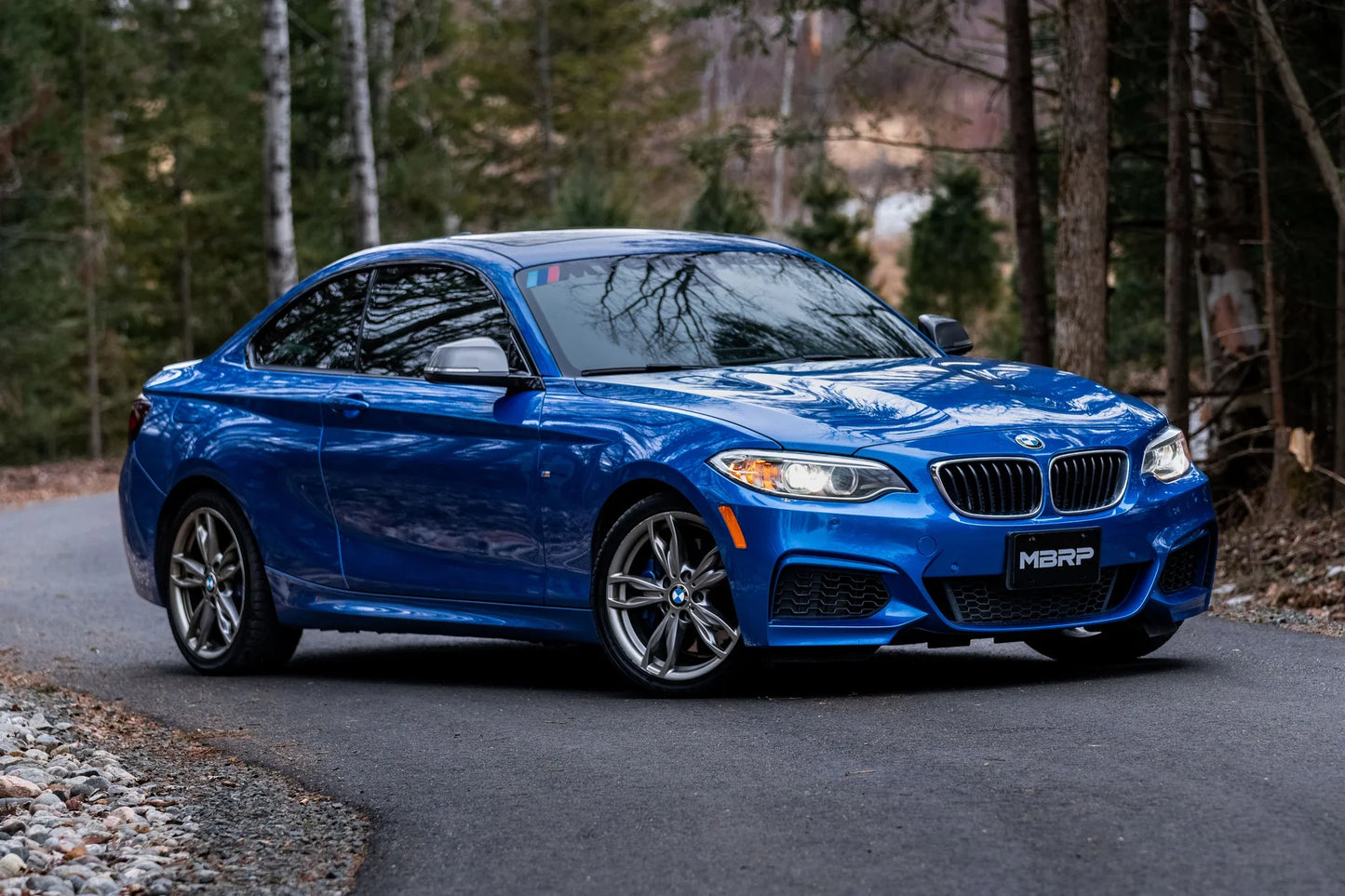 3-Inch Axle-Back, Street Profile, Dual Rear Exit Exhaust, S45003CF | 2017-2021 BMW M240i