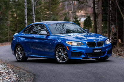 3-Inch Axle-Back, Street Profile, Dual Rear Exit Exhaust, S45003CF | 2017-2021 BMW M240i