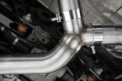 3-Inch Cat-Back, Street Profile, Dual Rear Exit Exhaust, S43023CF | 2023-2026 Toyota GR Corolla