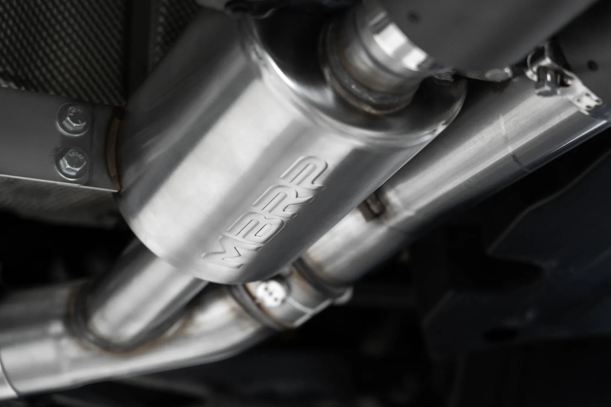 3-Inch Resonator-Back, Active Profile, Quad Rear Exit Exhaust, S45023CF | 2019-2021 BMW M2 Competition
