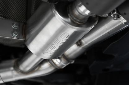 3-Inch Resonator-Back, Active Profile, Quad Rear Exit Exhaust, S45023CF | 2019-2021 BMW M2 Competition