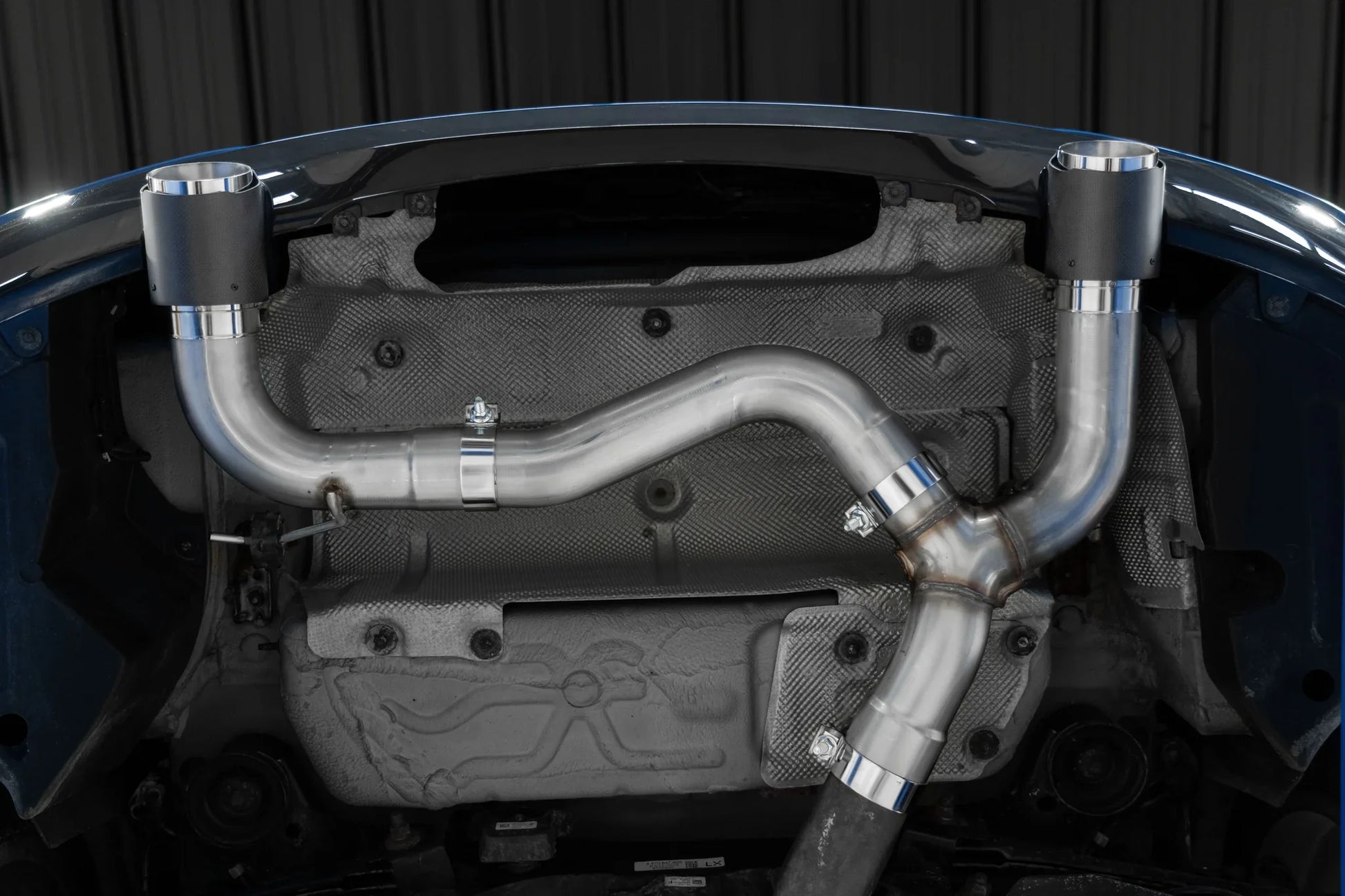3-Inch Axle-Back, Street Profile, Dual Rear Exit Exhaust, S45003CF | 2017-2021 BMW M240i