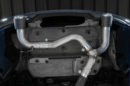 3-Inch Axle-Back, Street Profile, Dual Rear Exit Exhaust, S45003CF | 2017-2021 BMW M240i