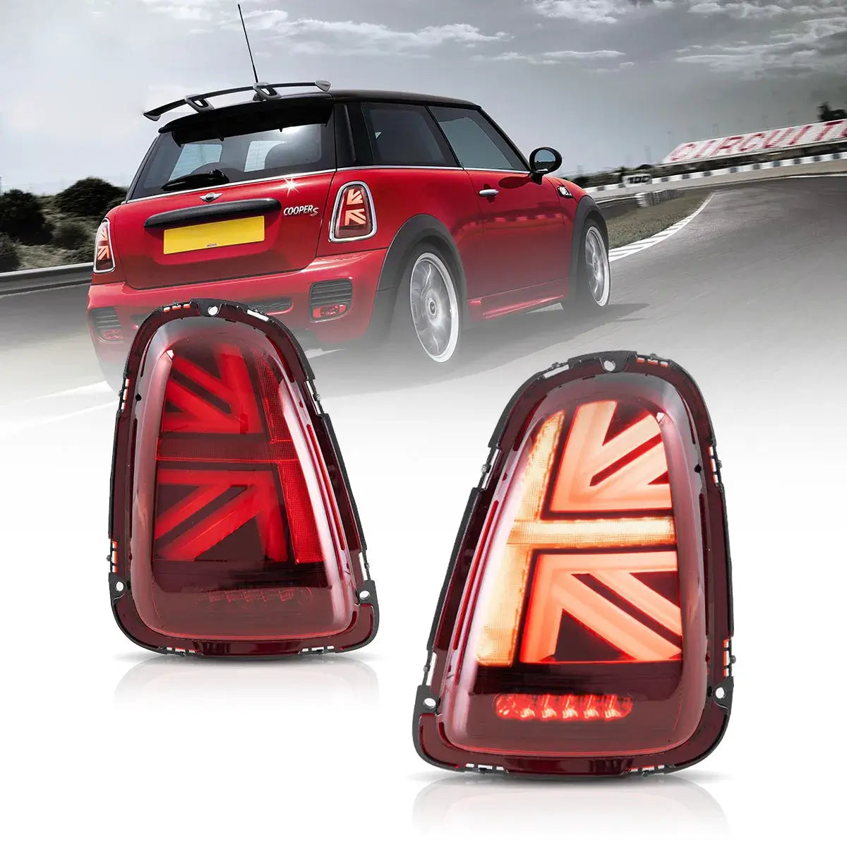 Vland LED Tail Lights With Amber Sequential Turn Signal Mini R Series 2th Gen R56 R57 R58 R59