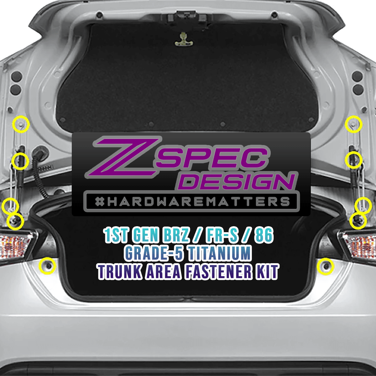 ZSPEC Stage-3 Dress Up Bolts Fastener Kit for Scion FRS Subaru BRZ Toyota GT86 Titanium