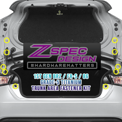 ZSPEC Stage-3 Dress Up Bolts Fastener Kit for Scion FRS Subaru BRZ Toyota GT86 Titanium