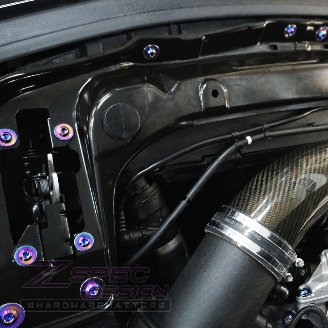 ZSPEC Stage-2 Dress Up Bolts Fastener Kit for '14-19 BMW 435i F32 3.0T, Titanium