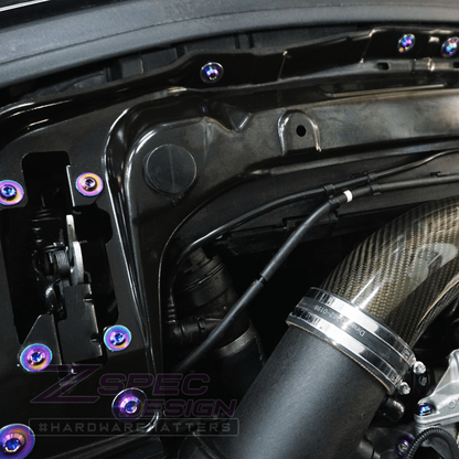 ZSPEC Stage-2 Dress Up Bolts Fastener Kit for '14-19 BMW 435i F32 3.0T, Titanium