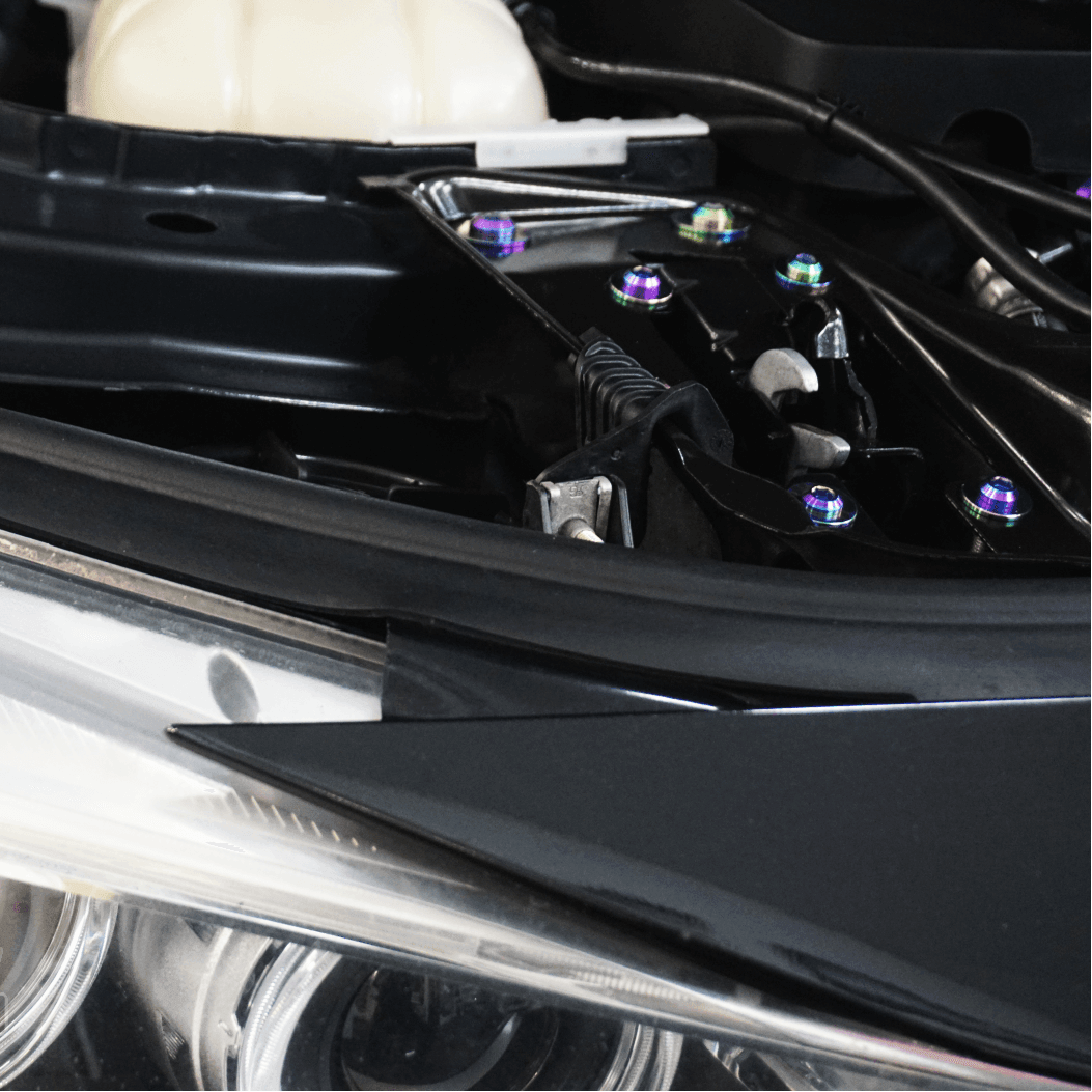 ZSPEC Stage-2 Dress Up Bolts Fastener Kit for '14-19 BMW 435i F32 3.0T, Titanium