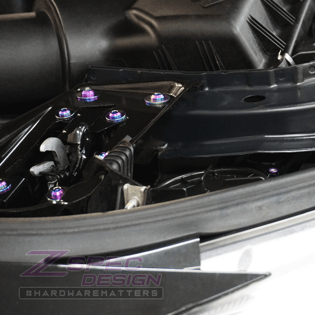 ZSPEC Stage-2 Dress Up Bolts Fastener Kit for '14-19 BMW 435i F32 3.0T, Titanium