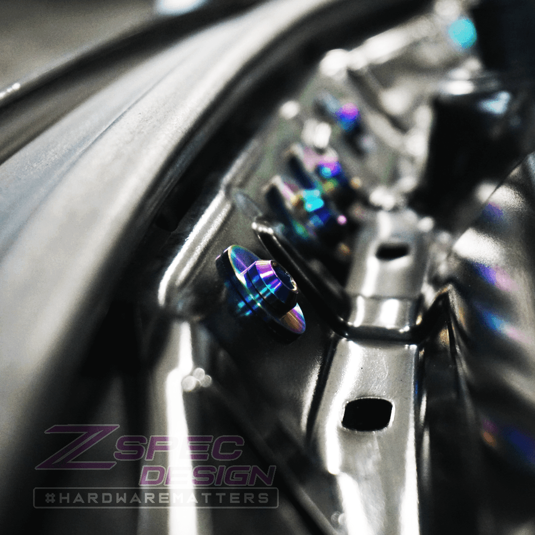 ZSPEC Stage-2 Dress Up Bolts Fastener Kit for '14-19 BMW 435i F32 3.0T, Titanium