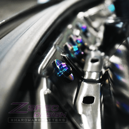 ZSPEC Stage-2 Dress Up Bolts Fastener Kit for '14-19 BMW 435i F32 3.0T, Titanium