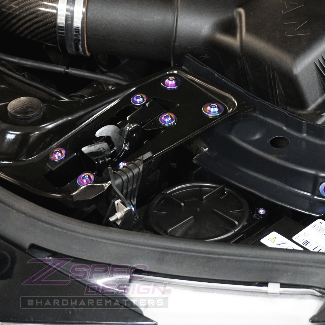 ZSPEC Stage-2 Dress Up Bolts Fastener Kit for '14-19 BMW 435i F32 3.0T, Titanium