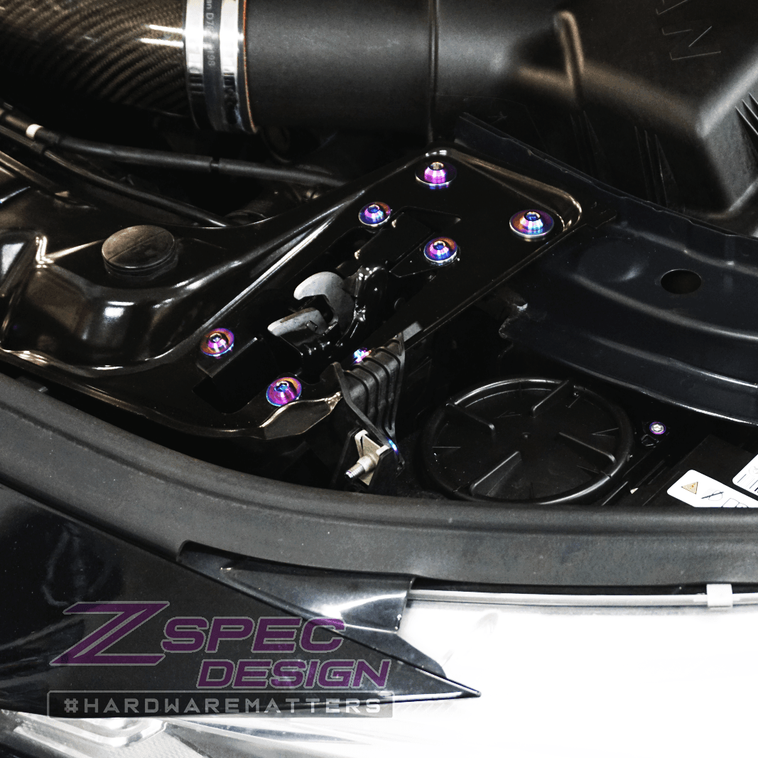 ZSPEC Stage-2 Dress Up Bolts Fastener Kit for '14-19 BMW 435i F32 3.0T, Titanium