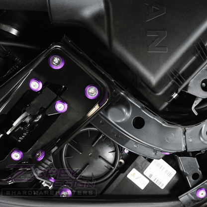 ZSPEC Stage-1 Dress Up Bolts Fastener Kit for '14-19 BMW 435i F32 3.0T, Stainless & Billet