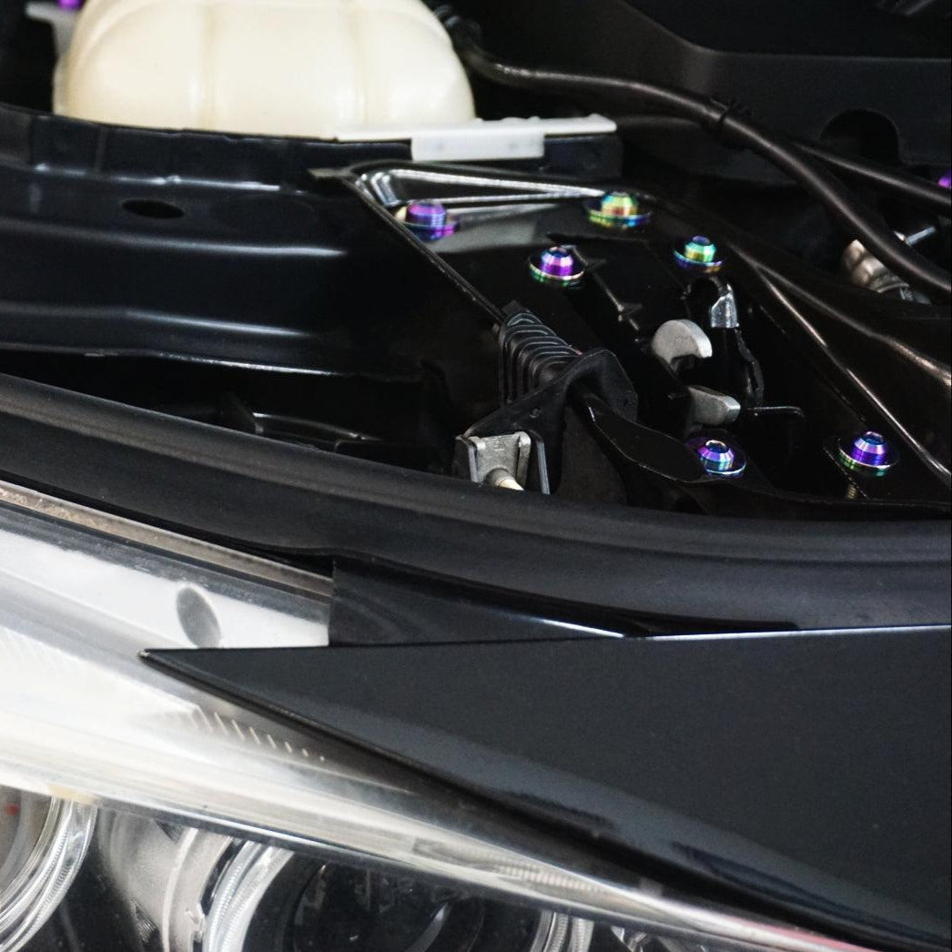 ZSPEC Stage-2 Dress Up Bolts Fastener Kit for '14-18 BMW 340i F34 3.0T, Titanium