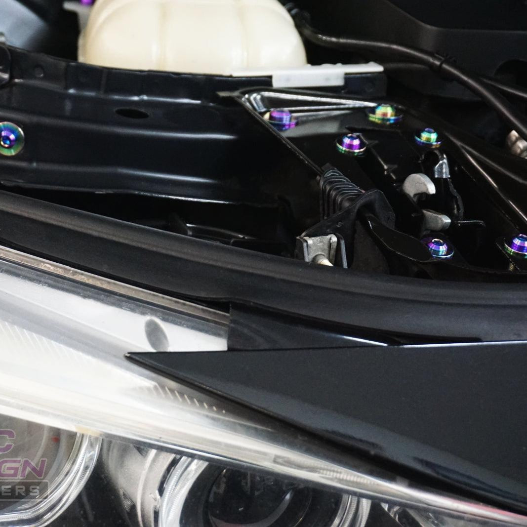 ZSPEC Stage-1 Dress Up Bolts Fastener Kit for '14-18 BMW 340i F34 3.0T, Titanium