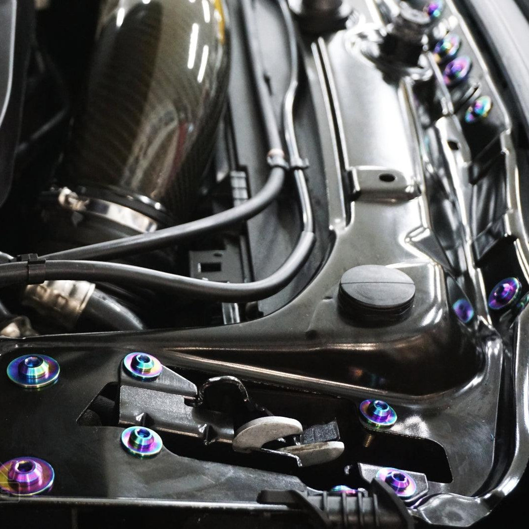 ZSPEC Stage-1 Dress Up Bolts Fastener Kit for '14-18 BMW 340i F34 3.0T, Titanium